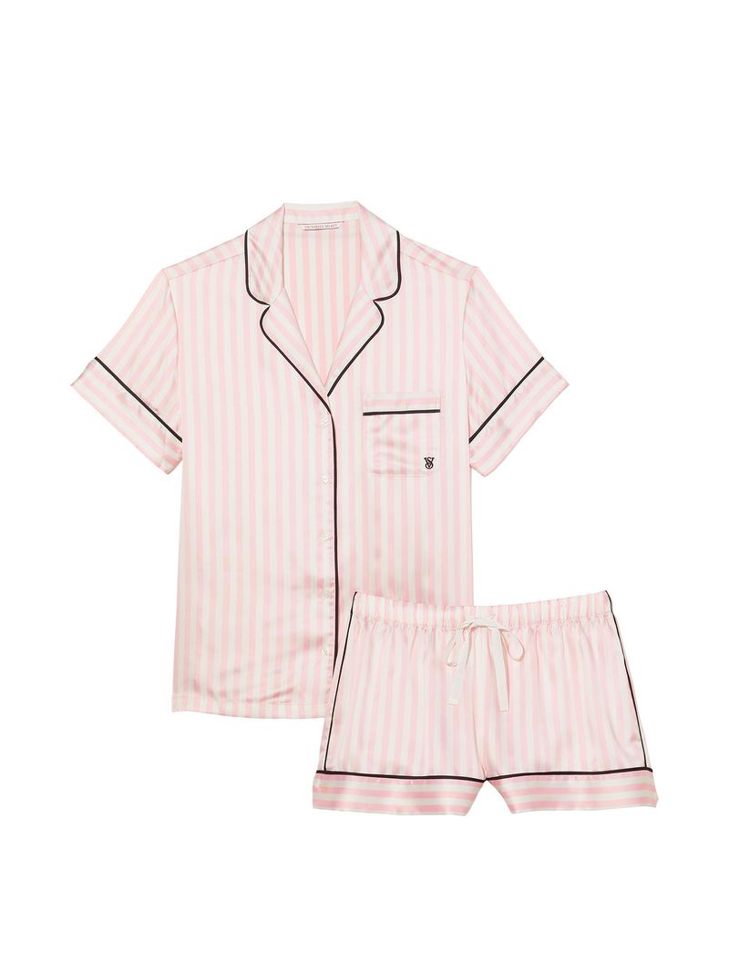 Pijama-Short-de-Satin-Iconic-Stripe